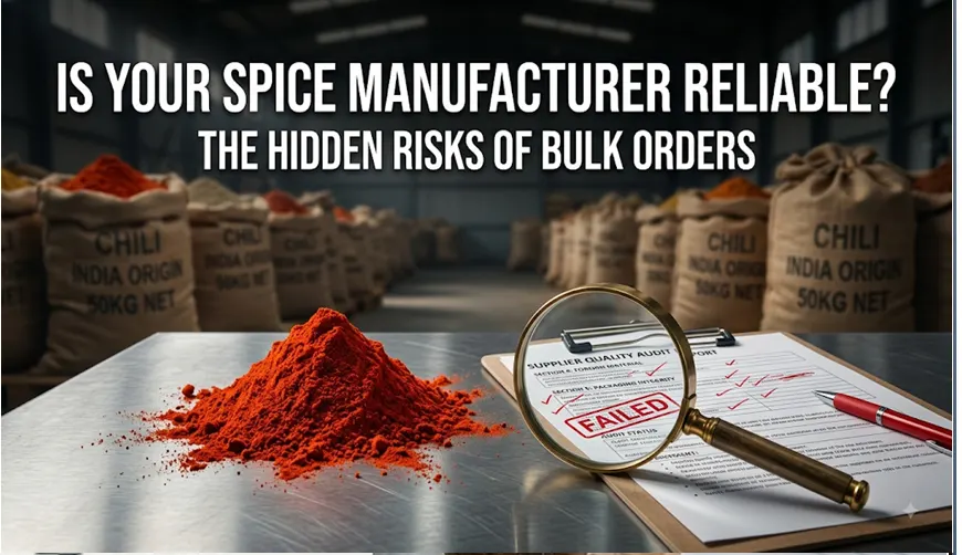 Reliable Indian spice manufacturer preparing bulk orders for export